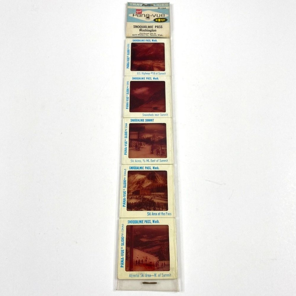 Vintage GAF Pana-Vue Slides Snoqualmie Pass Washington Cascade Lot of 5‎ PV134A